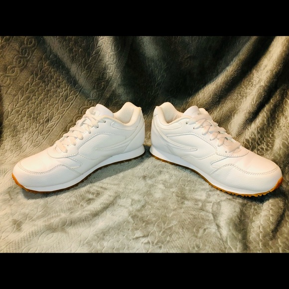 FILA MACHU WOMENS FAUX LEATHER FITNESS CASUAL SNEAKERS - Picture 4 of 11